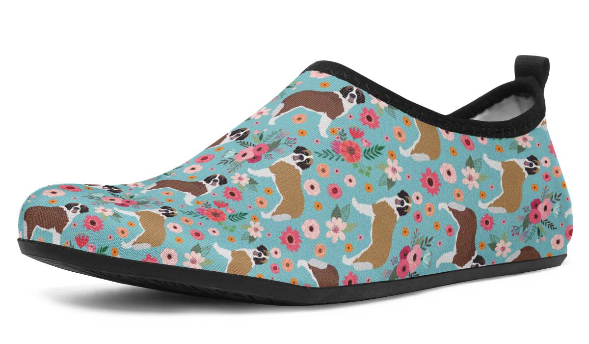 St. Bernard Flower Aqua Barefoot Shoes