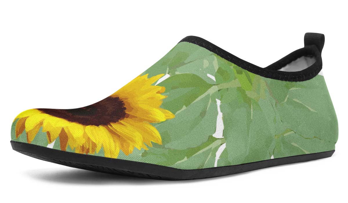 Sunflower Garden Aqua Barefoot Shoes
