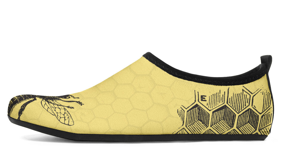 Vintage Bee Diagram Aqua Barefoot Shoes