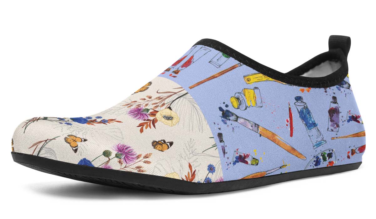 Wildflower Artist Aqua Barefoot Shoes