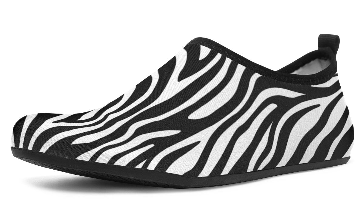 Zebra Print Aqua Barefoot Shoes