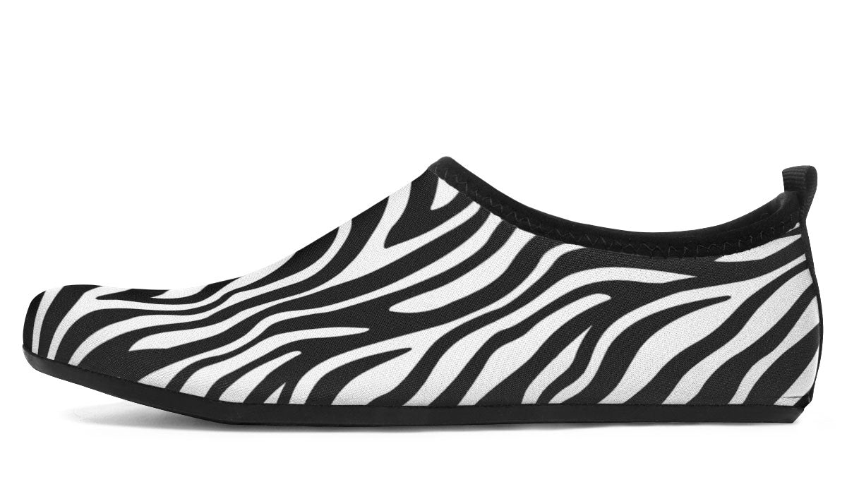 Zebra Print Aqua Barefoot Shoes