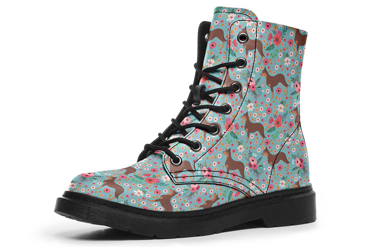 Australian Kelpie Flower Boots