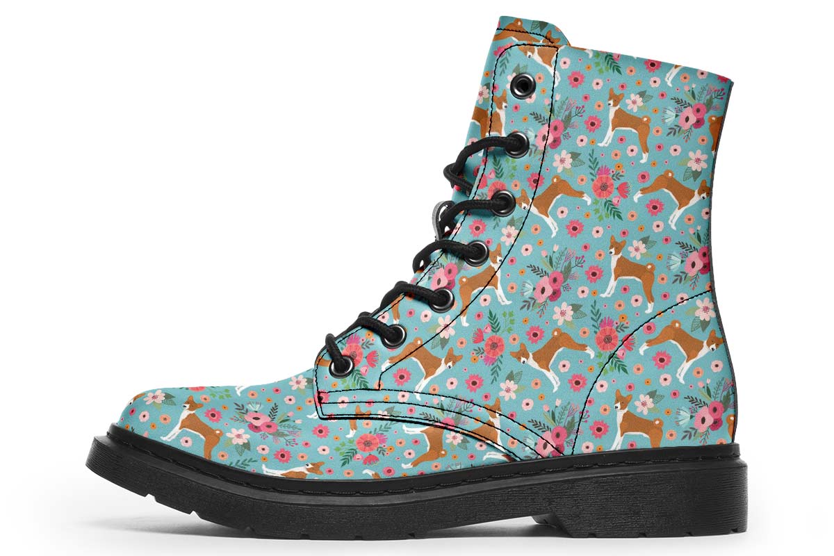 Basenji Flower Boots