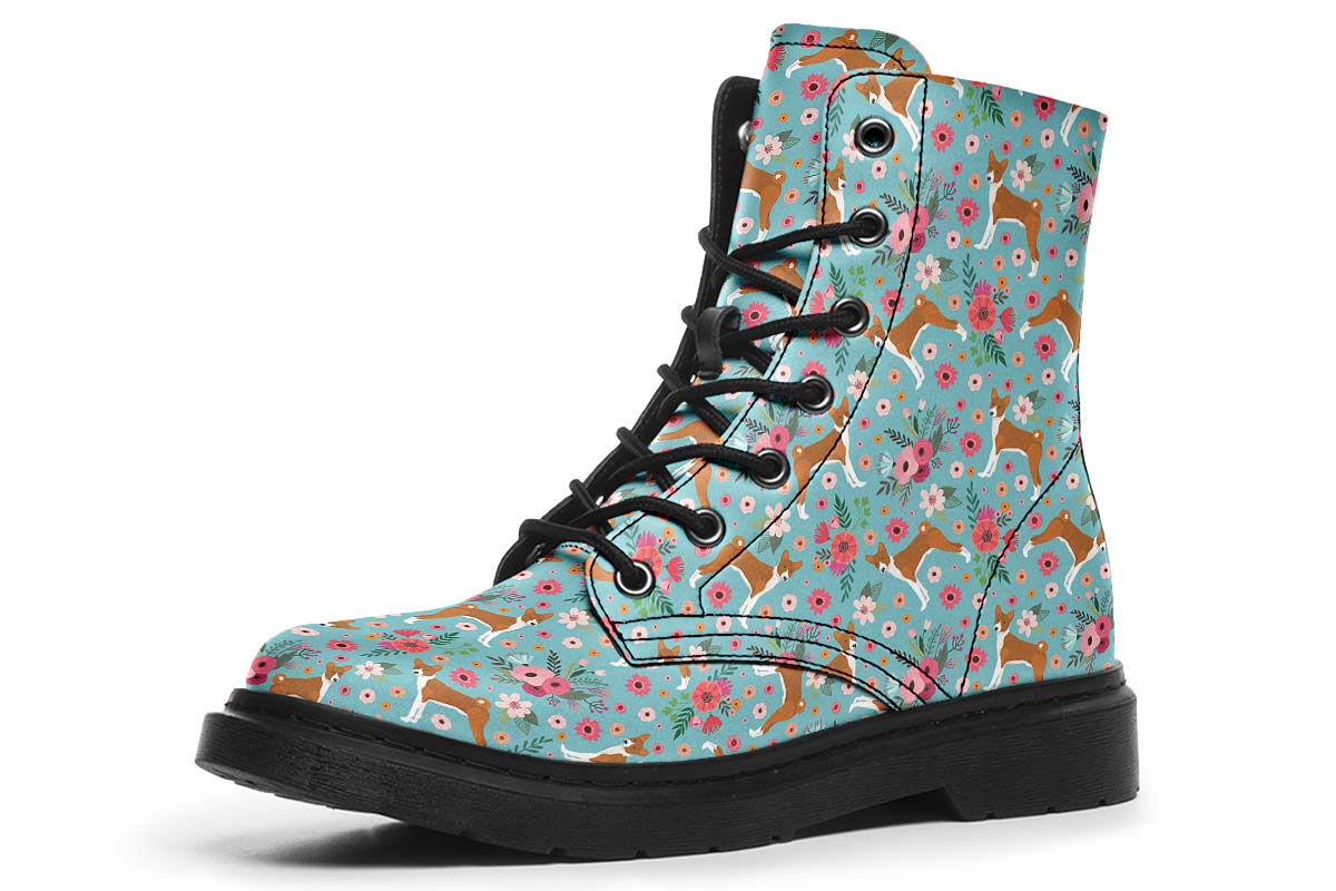 Basenji Flower Boots