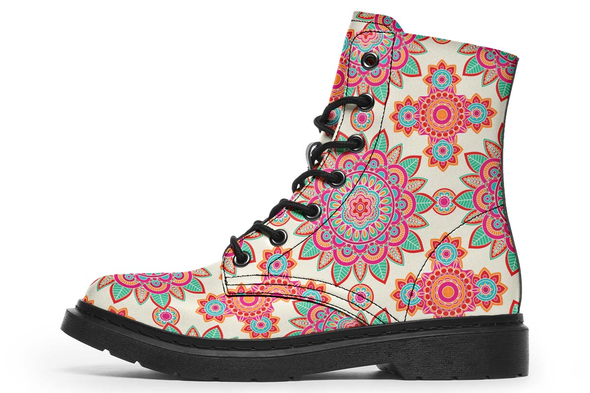 Bohemian Flower Pattern Boots
