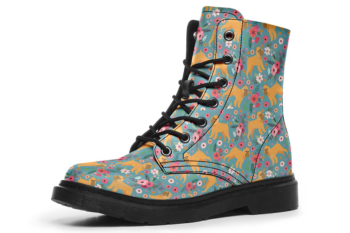 Brussels Griffon Flower Boots