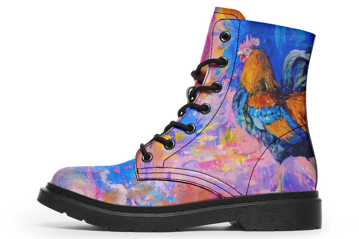 Chicken Painting Boots