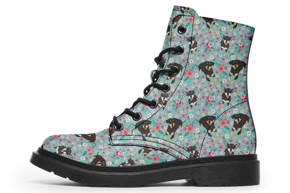Chiweenie Flower Boots