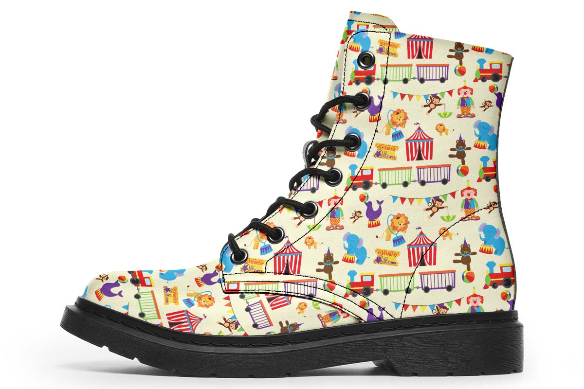 Circus Pattern Boots