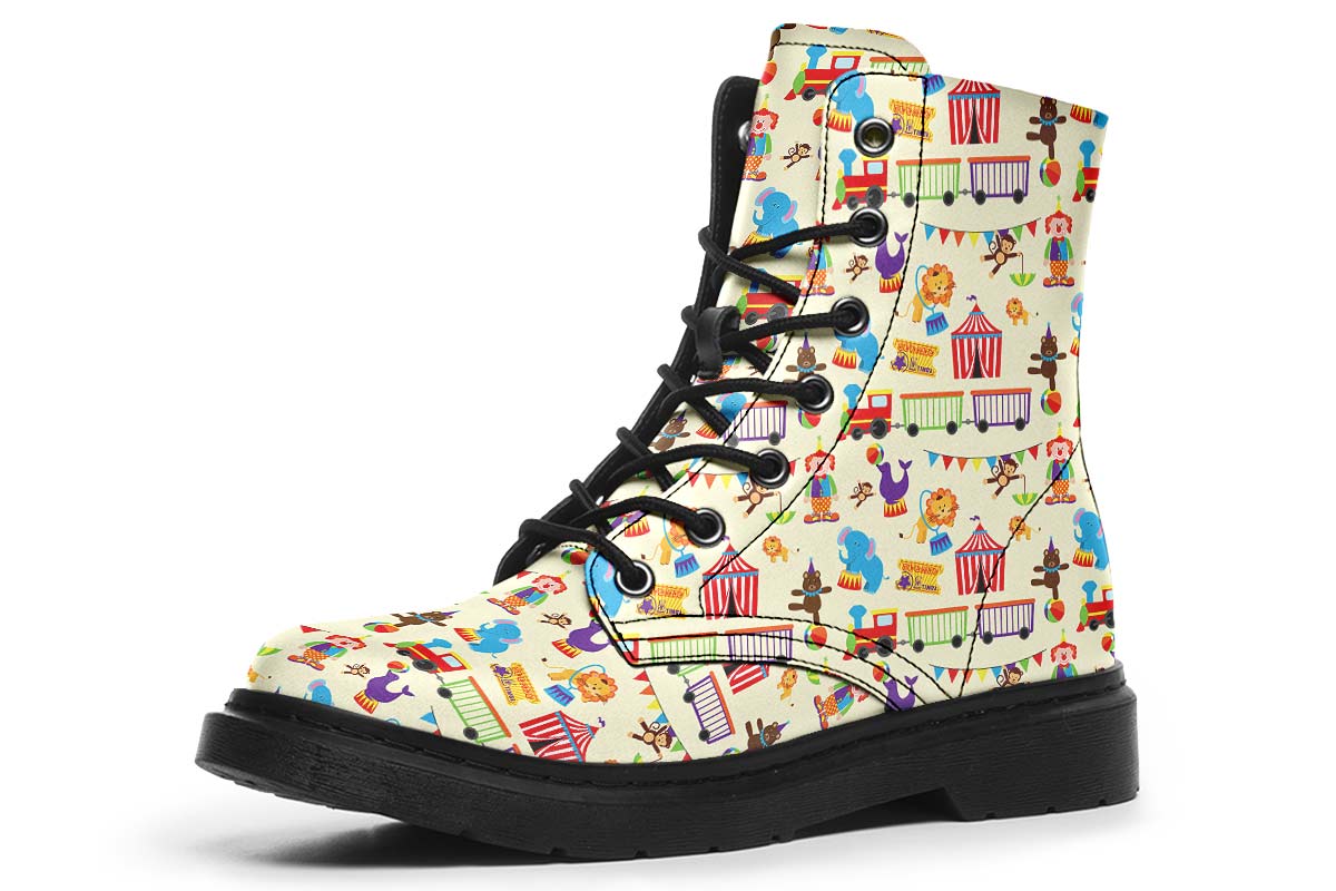 Circus Pattern Boots