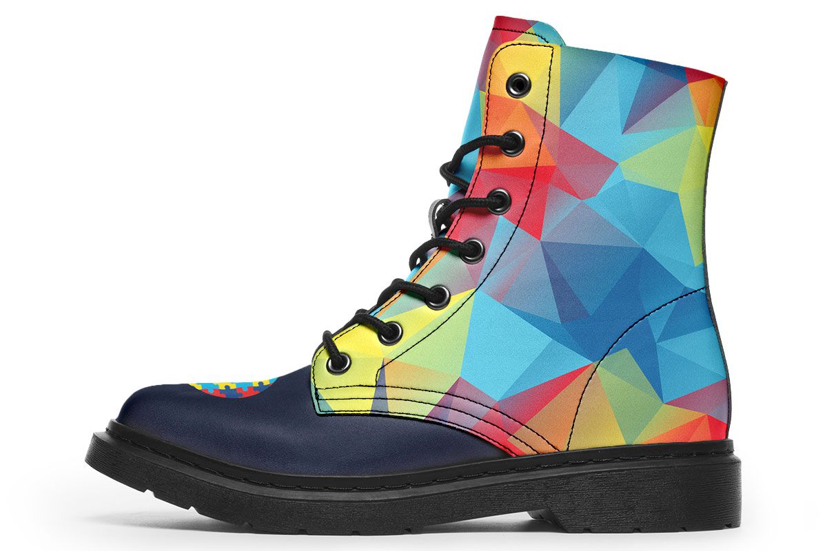 Colorful Autism Boots