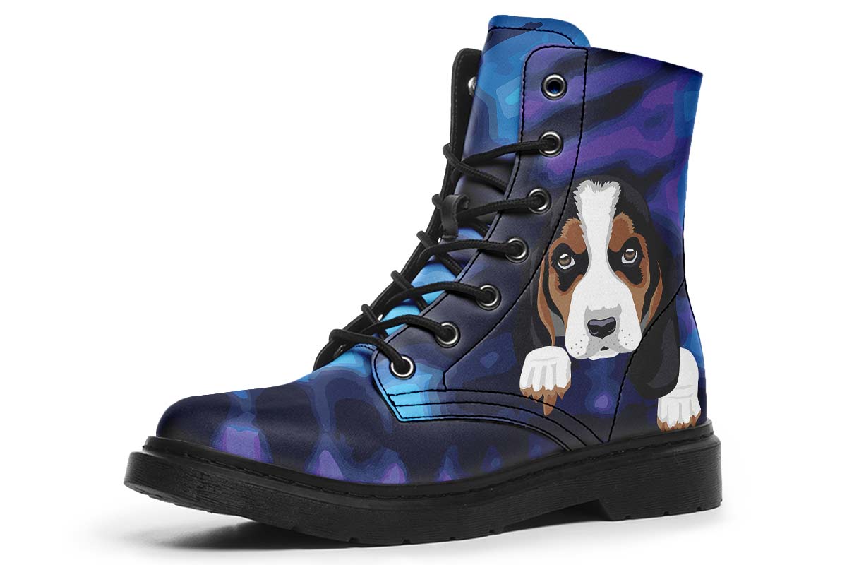 Colorful Basset Hound Dog Boots