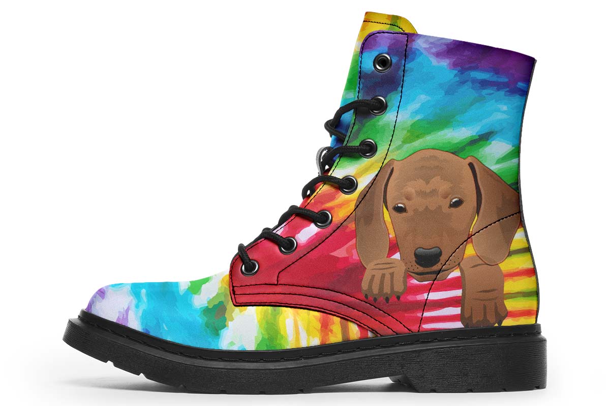 Colorful Dachshund Dog Boots