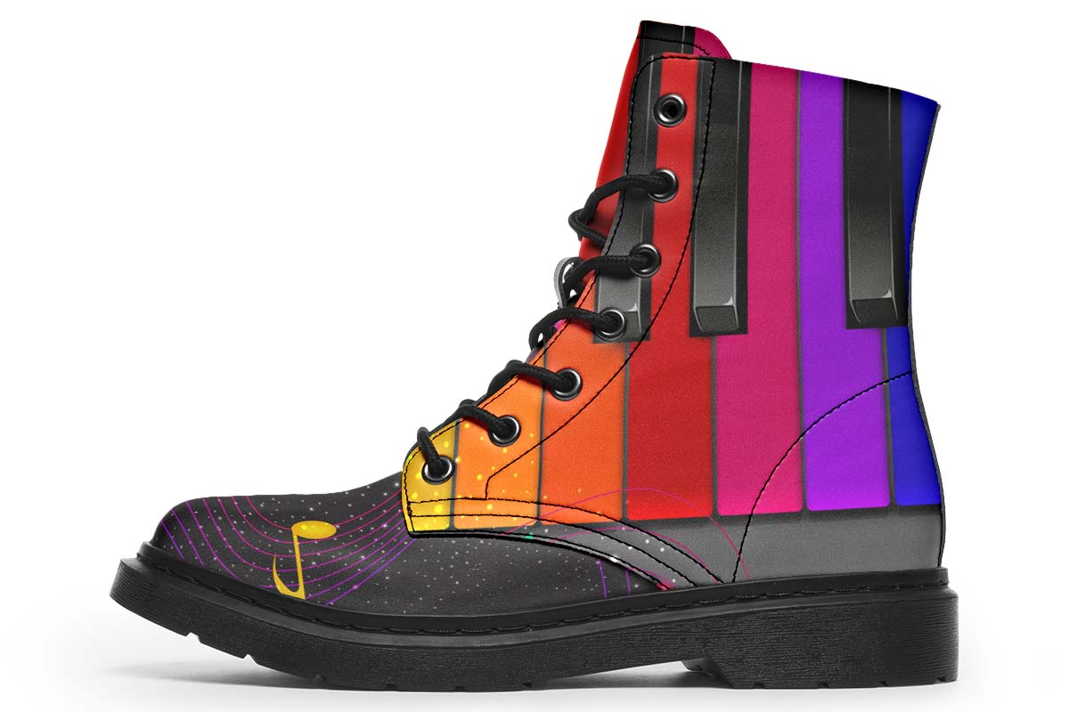 Colorful Piano Boots