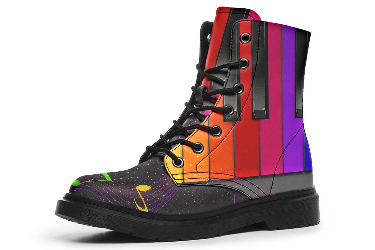 Colorful Piano Boots