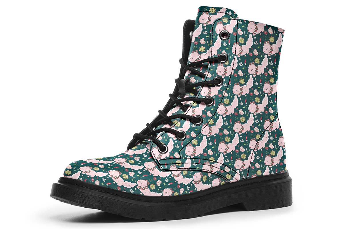 Cute Axolotl Pattern Boots