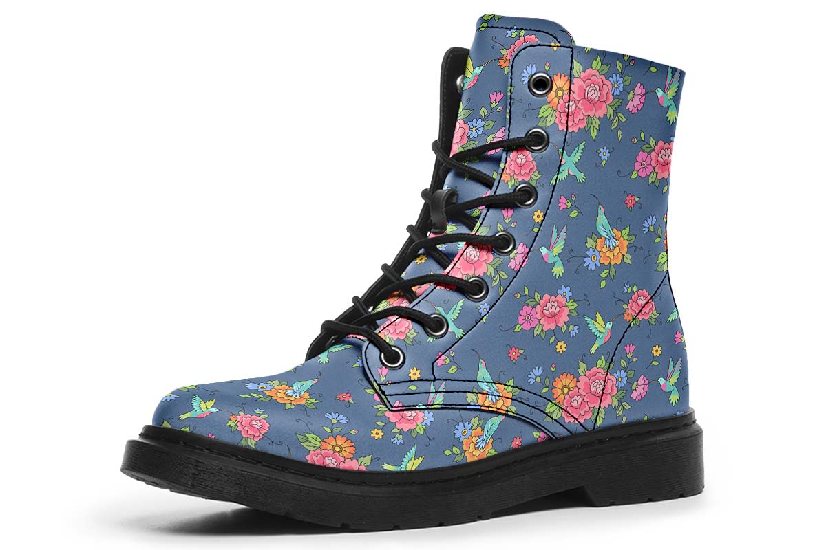 Cute Hummingbirds Pattern Boots