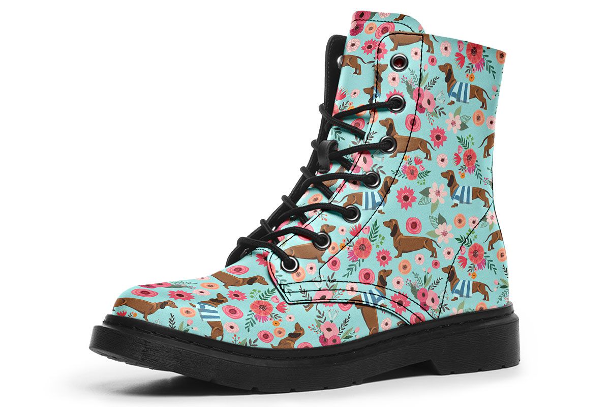 Dachshund Flower Boots