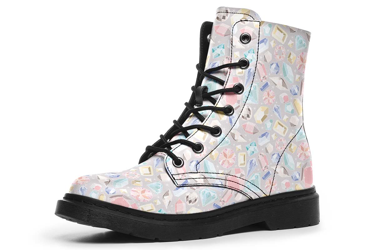 Diamond Pattern Boots