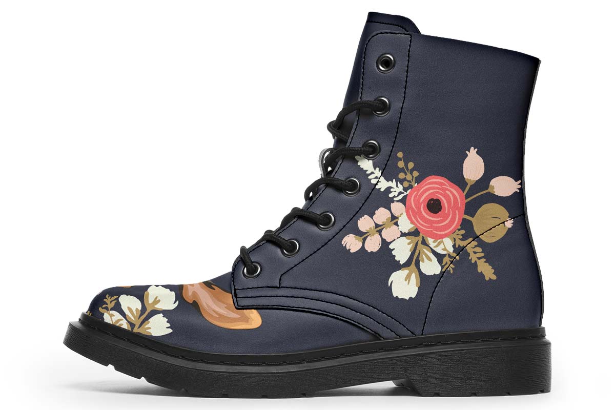 Floral Basset Hound Boots