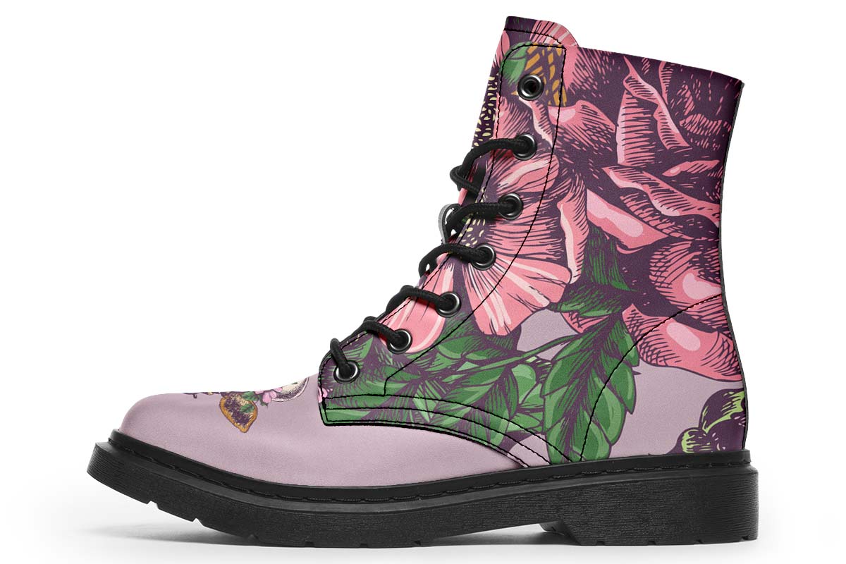 Floral Cow Boots