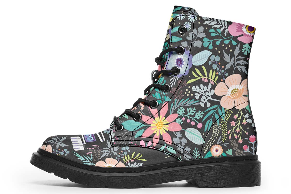 Floral Dentist Office Boots