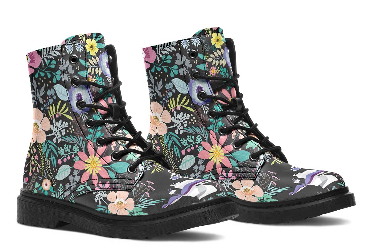 Floral Dentist Office Boots