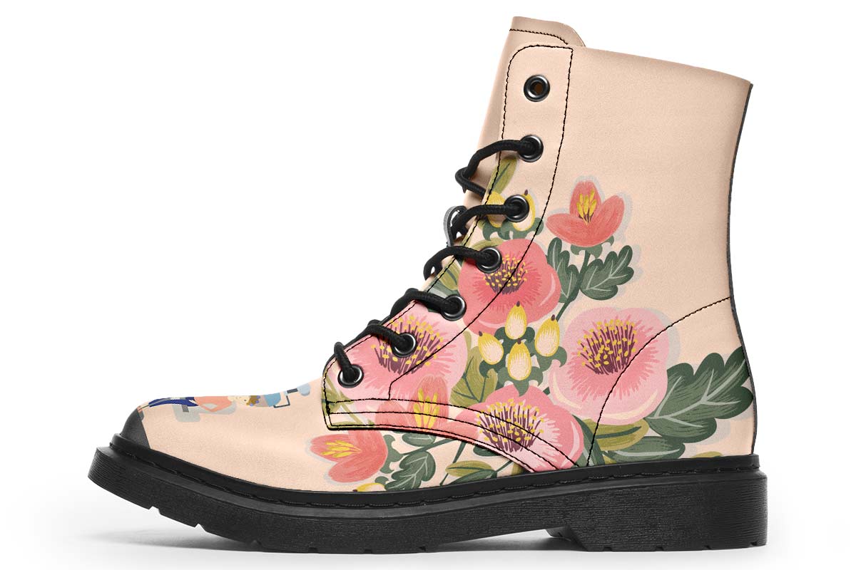 Floral Hair Dresser Boots