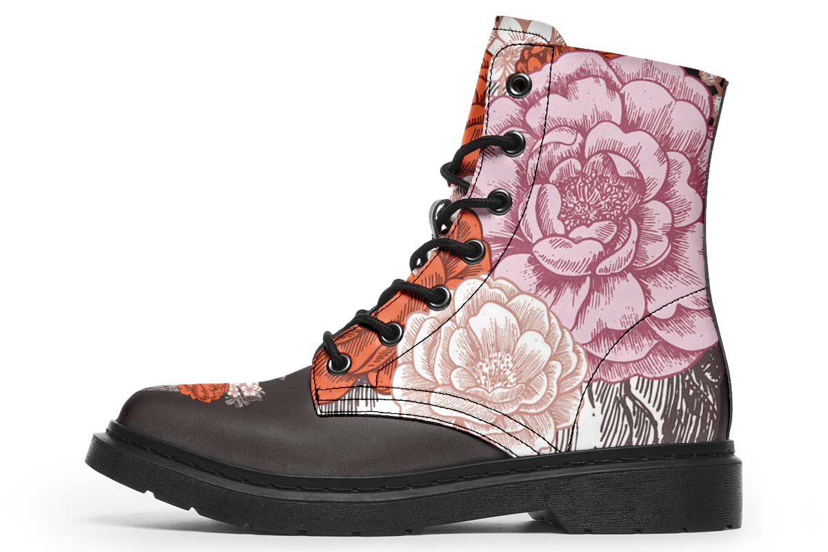 Floral Heart Boots