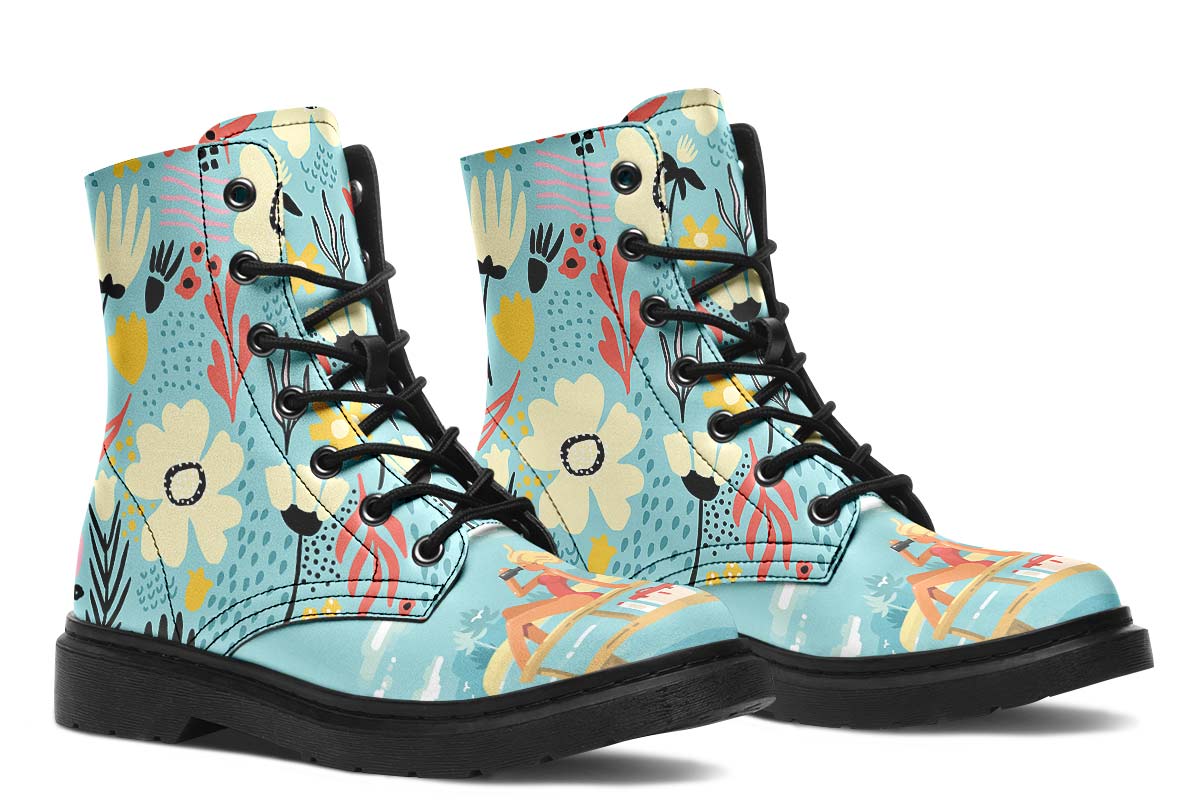 Floral Lifeguard Boots