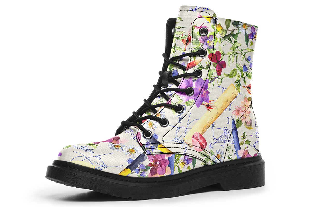 Floral Math Boots