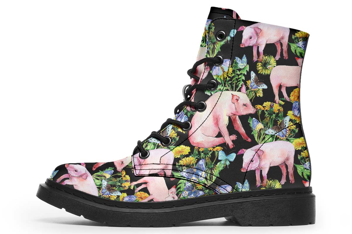 Floral Pig Boots