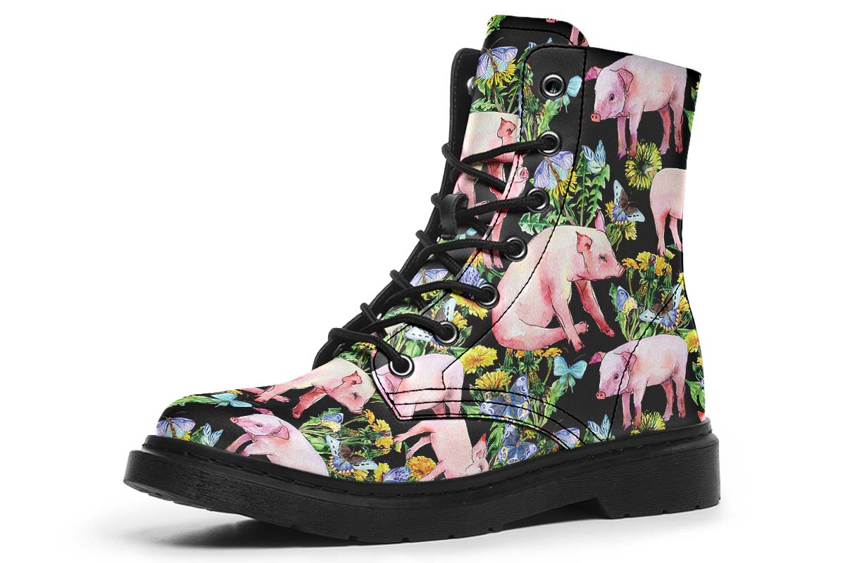 Floral Pig Boots