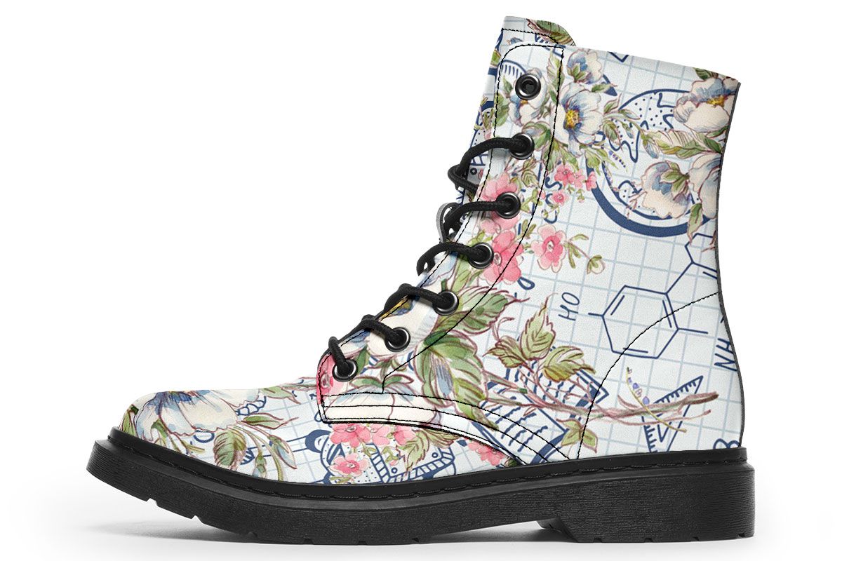 Floral Science Symbols Boots