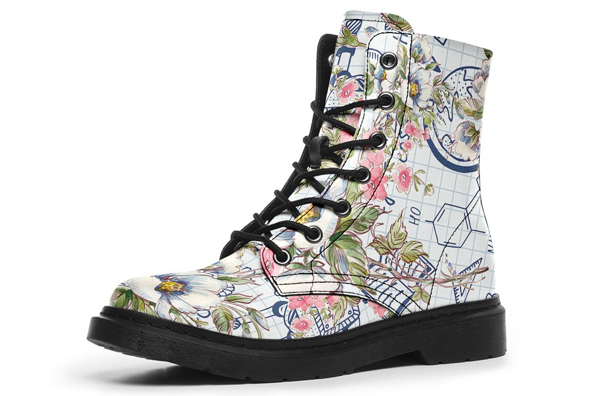 Floral Science Symbols Boots