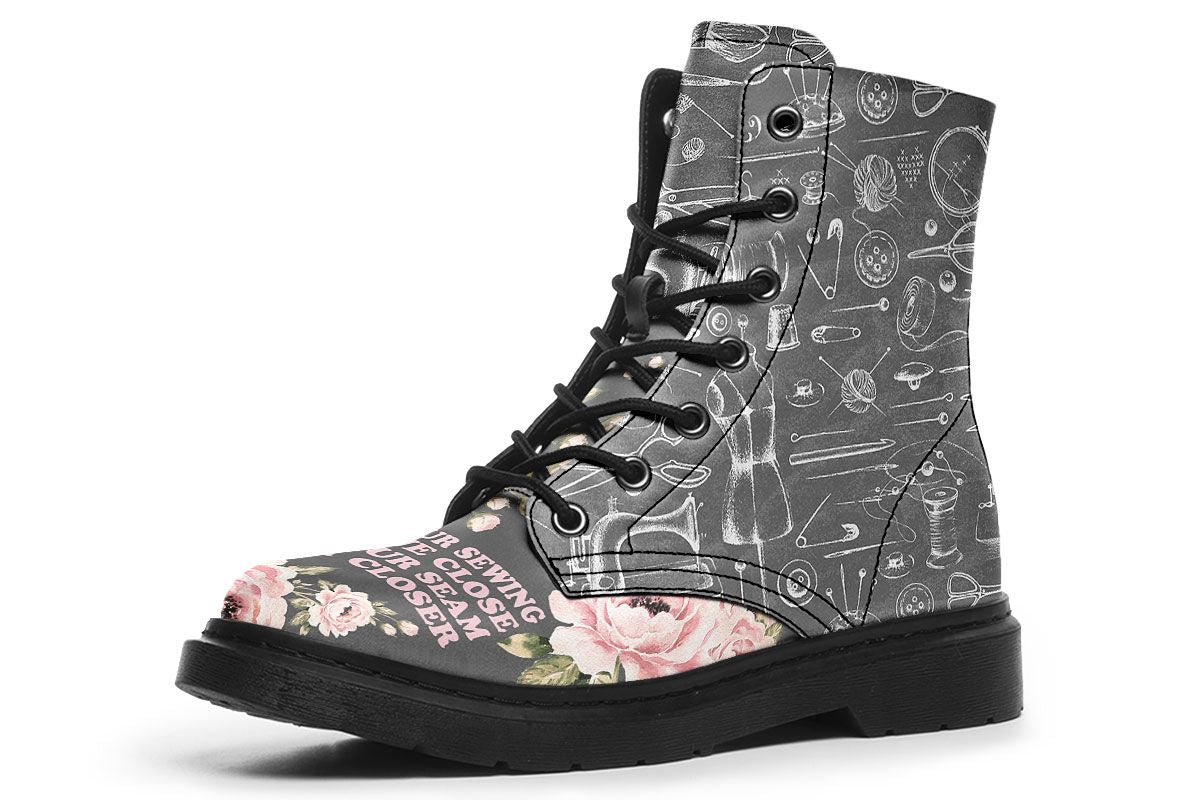Floral Sewing Boots