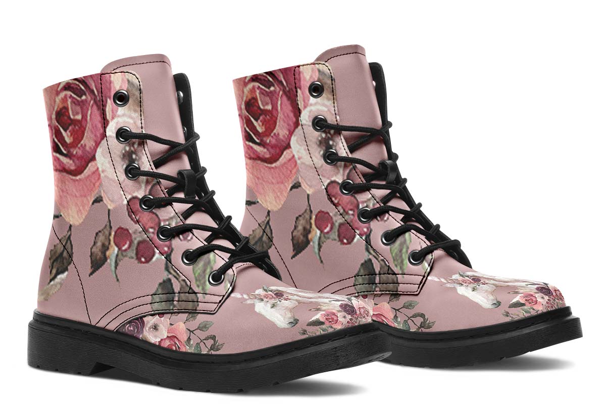 Floral Unicorn Boots