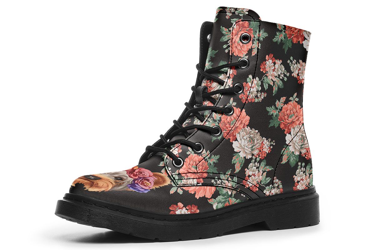 Floral Yorkie Boots