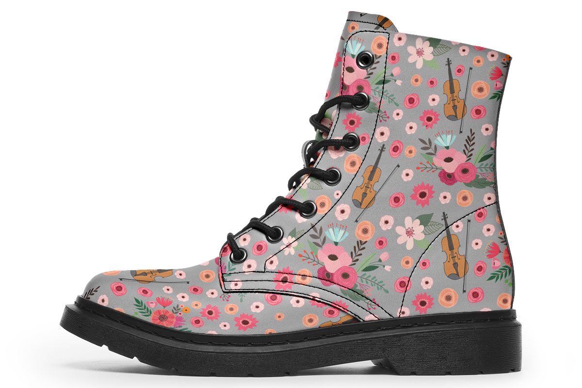 Flower Violin Boots