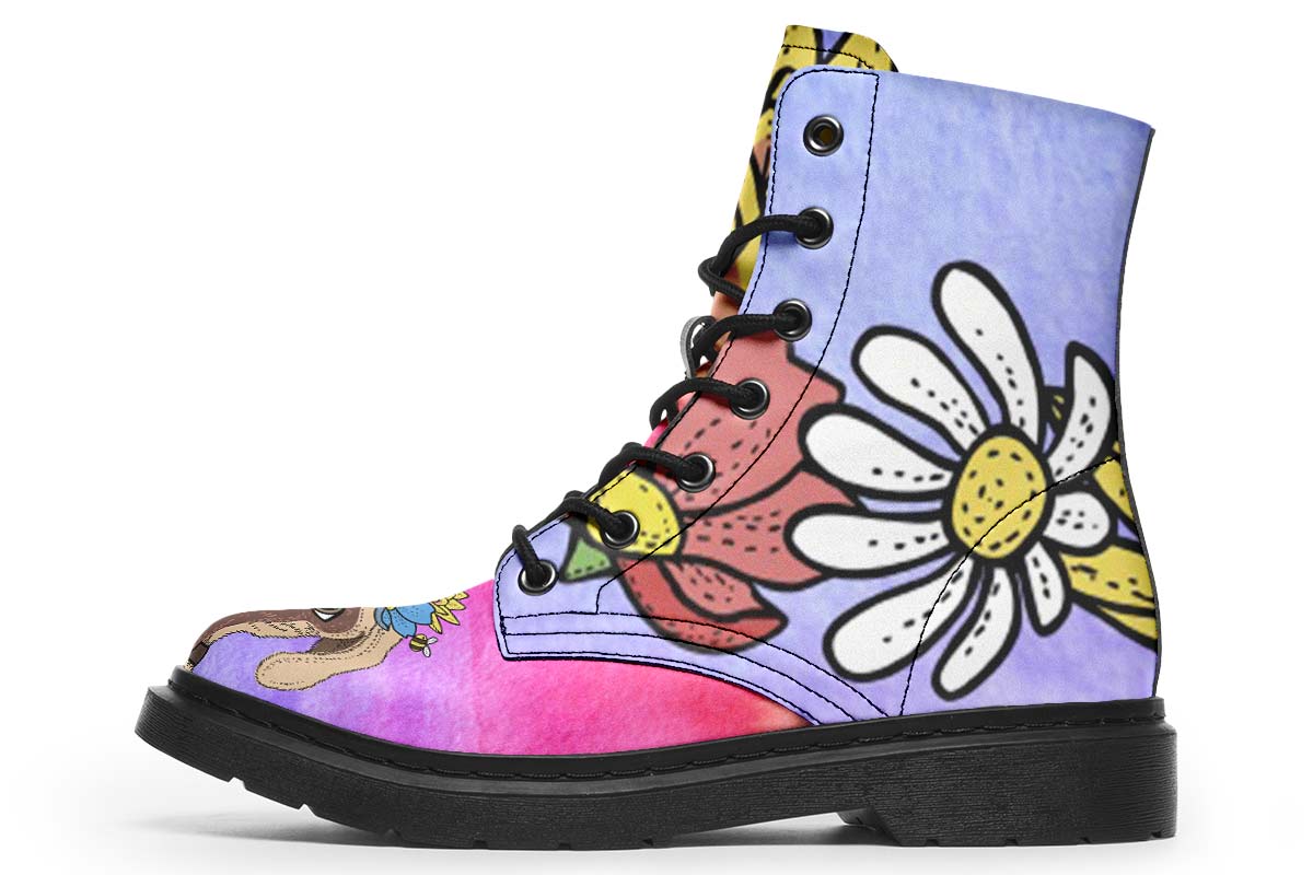 Fun Floral Great Dane Boots