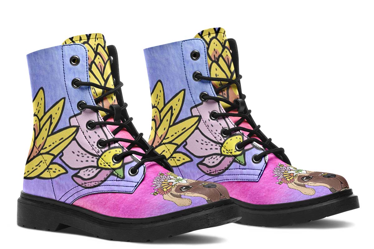Fun Floral Great Dane Boots