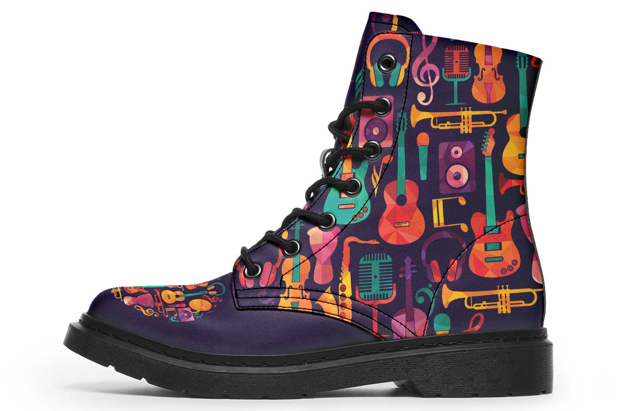 Geometric Music Boots