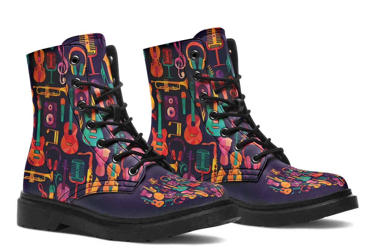 Geometric Music Boots