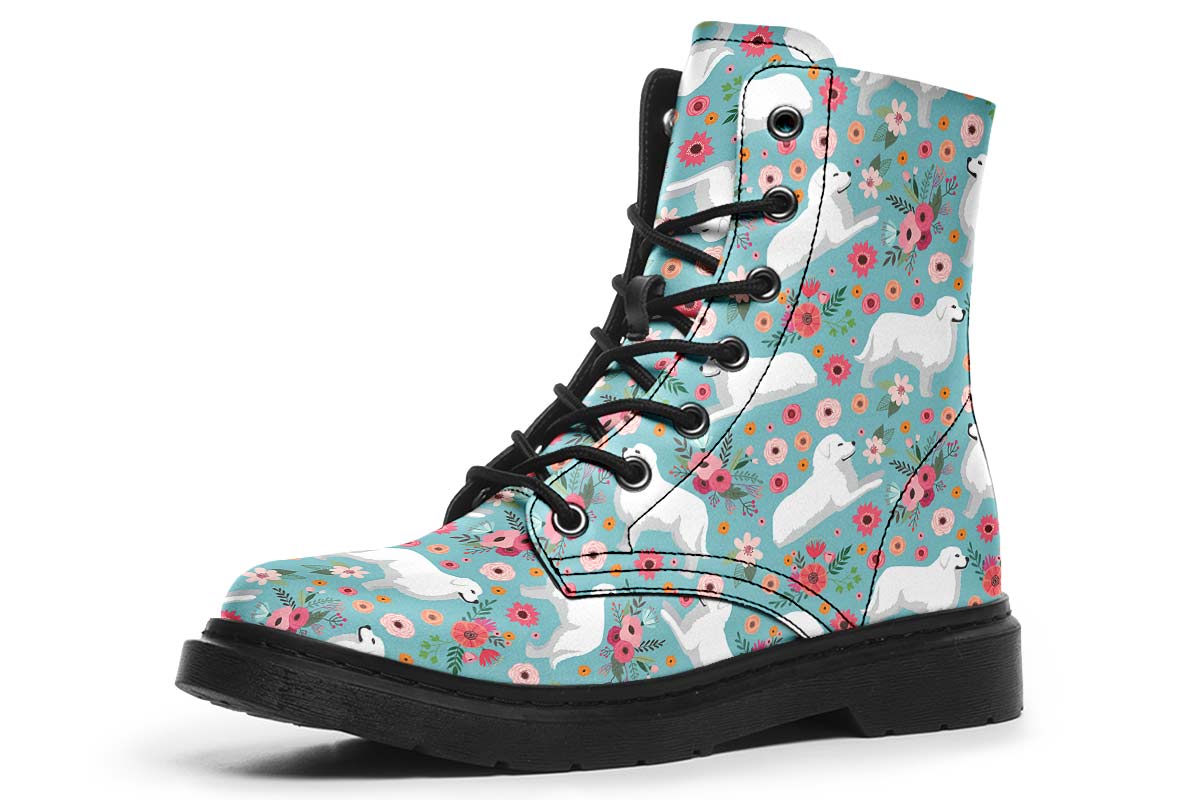 Great Pyrenees Flower Boots