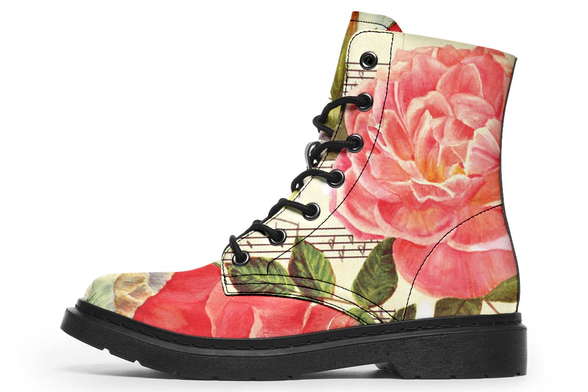 Music Roses Boots