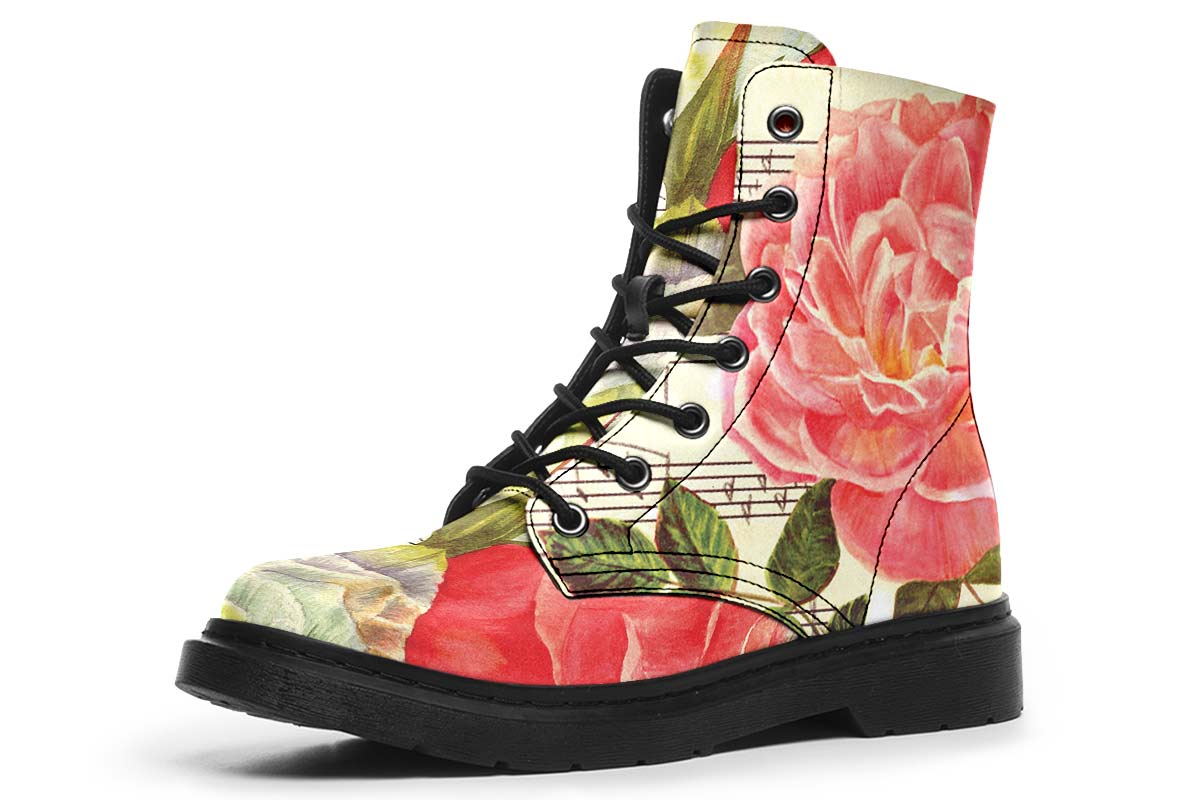 Music Roses Boots