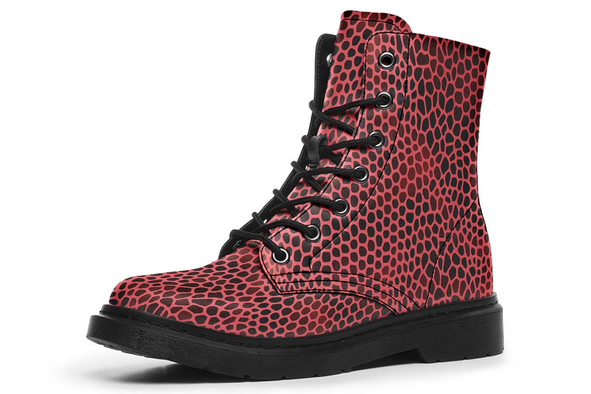 Pink Reptile Design Boots