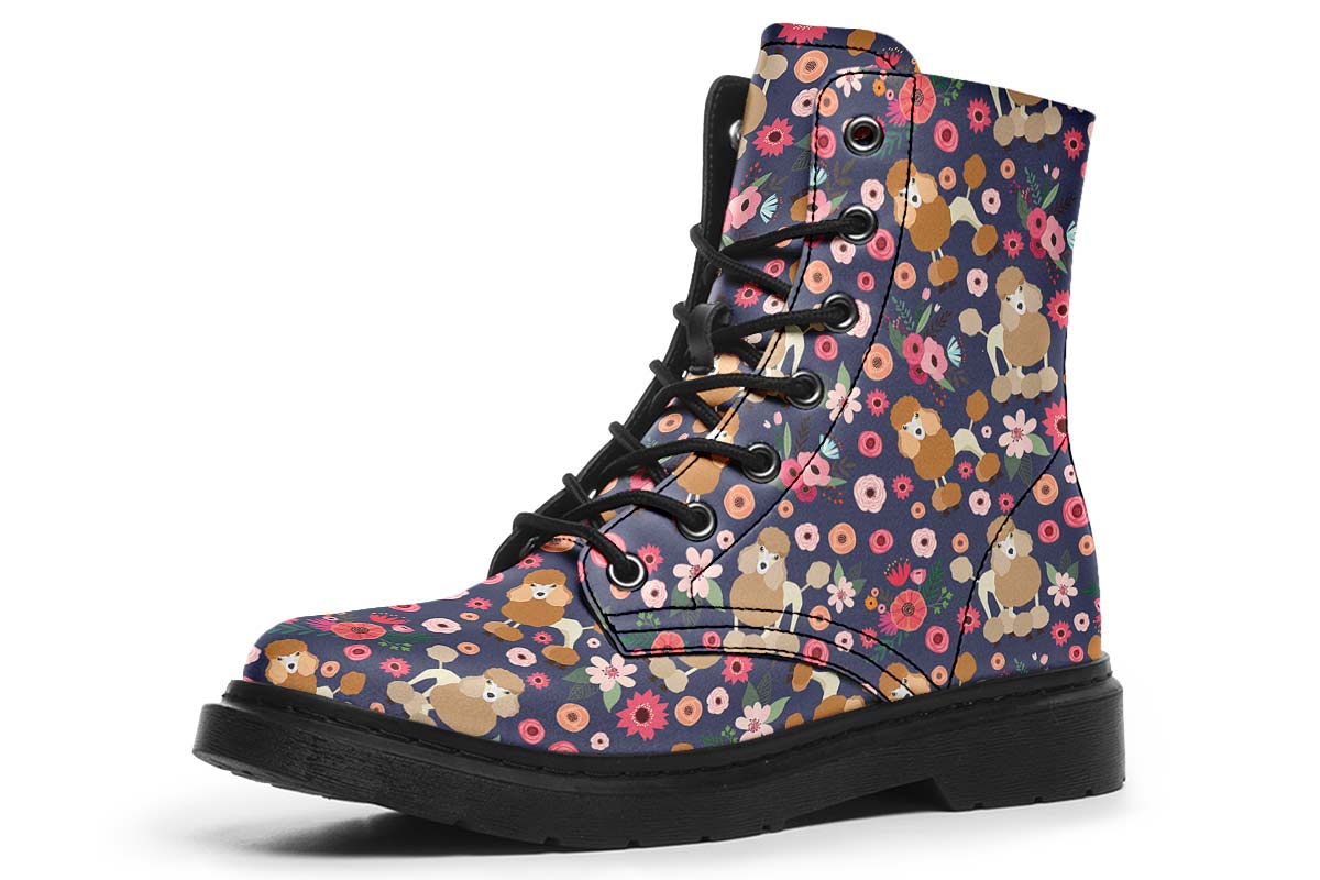 Poodle Flower Boots