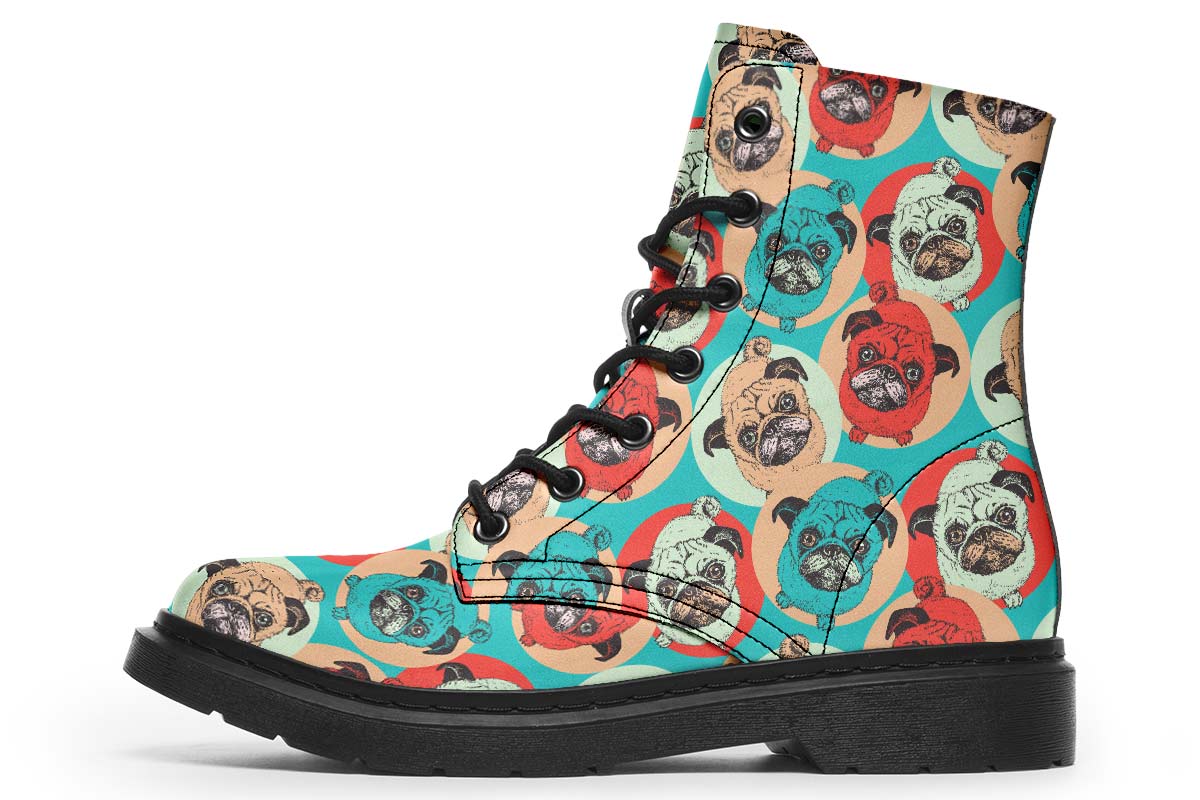 Pug Pop Art Boots